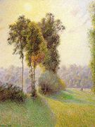 Sunset at St. Charles, Eragny 1891 Reproduction