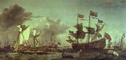 Royal Visit to the Fleet, 5th June 1672 Reproduction