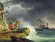 Coastal Scene in a Storm, 1782 Reproduction