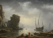 Mediterranean Coastal Scene, 1746 Reproduction