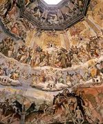 The Last Judgement, detail from the cupola of the Duomo, 1572-79 2 Reproduction