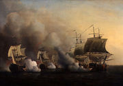 Action Off the Cape of Good Hope, March 9th, 1757 2 Reproduction