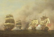 Action Off the Cape of Good Hope, March 9th, 1757 Reproduction