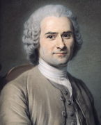 Portrait of Jean Jacques Rousseau 1712-78 Reproduction