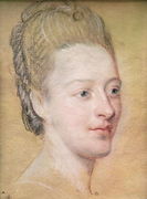 Portrait of Isabelle de Charriere 1740-1805 Belle de Zuylen, 1766 Reproduction