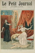 Mademoiselle Sibyl Sanderson 1865-1903 and Monsieur Jean Francois Delmas (1861-1933) in 'Thais' by Jules Massenet 1841-1912 from Le Petit Journal, 26th March 1894 Reproduction