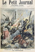 Fire at the Bazar de la Charite, 4th May 1897, from Le Petit Journal, 16th May 1897 Reproduction