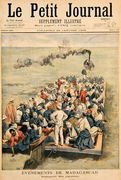 Events in Madagascar The Repatriation of French troops, illustration from Le Petit Journal, 20th January 1896 Reproduction