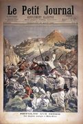 Revolt in India the English Besieged at Mala-Khan, front cover of Le Petit Journal, 15 August 1897 Reproduction