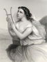 Sappho,illustration from World Noted Women by Mary Cowden Clarke, 1858 Reproduction