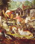 Noahs Ark, detail of the right hand side, after a painting by Jan Brueghel the Elder Reproduction