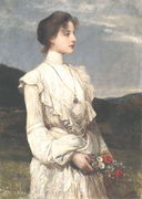 Soring, Portrait of Ilona Lippich 1894 Reproduction