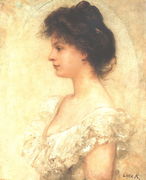 Portrait of Kornelia Lotz 1890s Reproduction