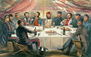 A Christmas Dinner on the Heights before Sebastopol, engraved by J.A. Vinter, pub. 1855 Reproduction