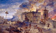 Burning Temple of the Winds, 1856 Reproduction