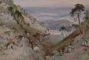 The Plains, Landour Church, Mussoorie, 1884 Reproduction