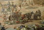 View of the Town Hall, Marseilles, during the Plague of 1720, detail of the carts laden with the dead Reproduction