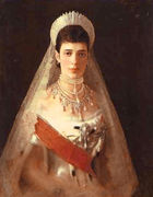 Portrait Of The Empress Maria Feodorovna Reproduction