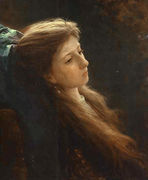 Girl With A Tress Reproduction