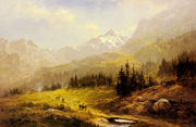 The Wengen Alps Morning In Switzerland Reproduction