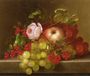 Still Life with Peach, Grapes and Rosehips Reproduction