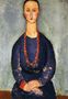 Woman in a Red Necklace Reproduction