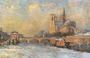 Notre-Dame and Seine, Winter Reproduction