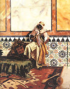 Gnaoua In A North African Interior Reproduction