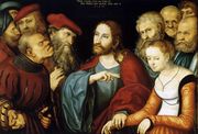 Christ and the Adulteress 1532 Reproduction