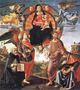 Madonna in Glory with Saints 1490-96 Reproduction