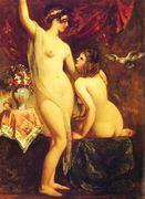 Two Nudes In An Interior Reproduction