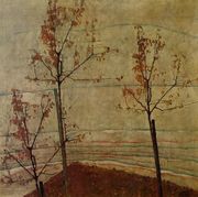 Autumn Trees Reproduction