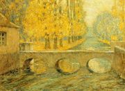 Bridge, Autumn, Gisors Reproduction