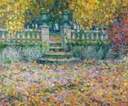 The Terrace, Autumn, Gerberoy Reproduction