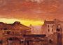 Rooftops at Sunset, Rome, Italy Reproduction