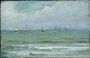 Coastal landscape with sailing ships, probably from Hornbaek Reproduction