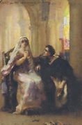 Ellen Terry and Henry Irving in Abelard and Heloise (sketch) Reproduction