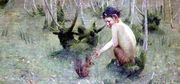 A Faun Feeding a Squirrel Reproduction