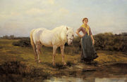 Noonday taking a Horse to Water Reproduction