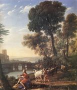 Landscape with Apollo Guarding the Herds of Admetus 1645 Reproduction