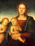 Madonna with Child and Little St John 1497 Reproduction