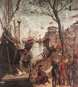 The Arrival of the Pilgrims in Cologne 1490 Reproduction