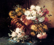 Floral Still Life Of Spring And Autumn I Reproduction