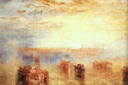 Approach to Venice 1843 Reproduction