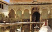 A Court In The Alhambra In The Time Of The Moors Reproduction