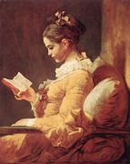 A Young Girl Reading c. 1776 Reproduction