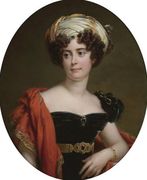 Portrait Of Blanche-Josephine Le Bascle D'Argenteuil, Duchesse De Maille (1787-1851) Reproduction