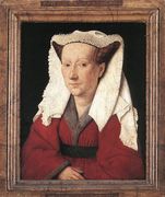 Portrait of Margareta van Eyck 1439 Reproduction