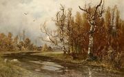 Woodland Landscape With River Reproduction