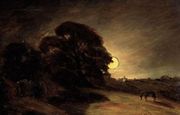 Edge Of A Heath By Moonlight Reproduction